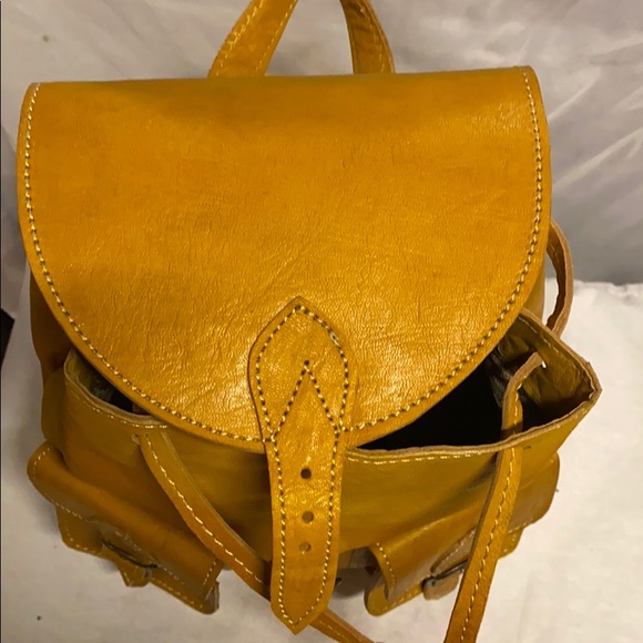 Moroccan Leather Backpack - Picture 12 of 15